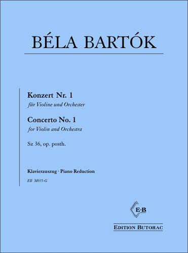 Cover - Béla Bartók, Violin Concerto No. 1
